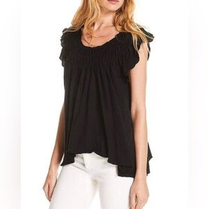 Free people Elegant Black Women's Top